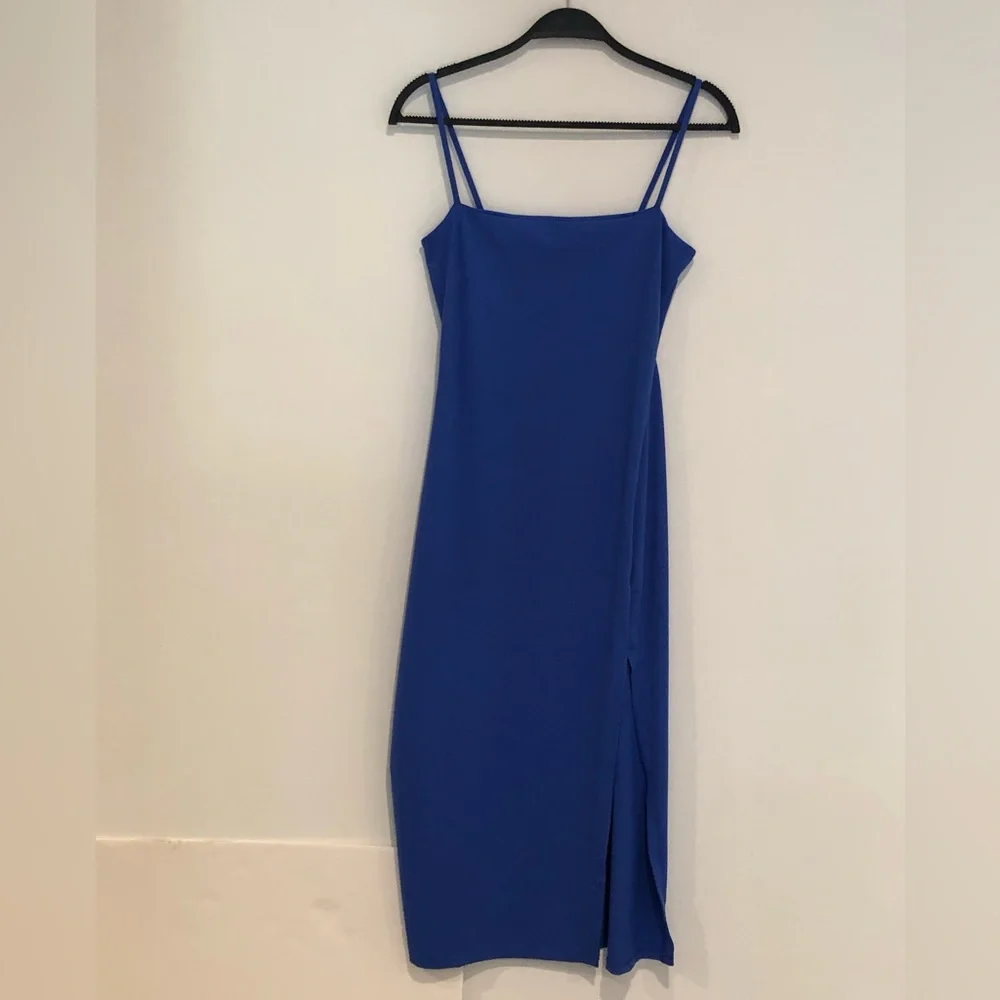 Susana Monaco Cobalt Spaghetti Strap Midi Dress - Picture 4 of 5